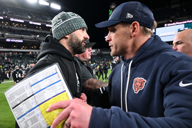Bears coach Ben Johnson is bold, brash, and would love to go bare-chested after beating the Eagles (again).