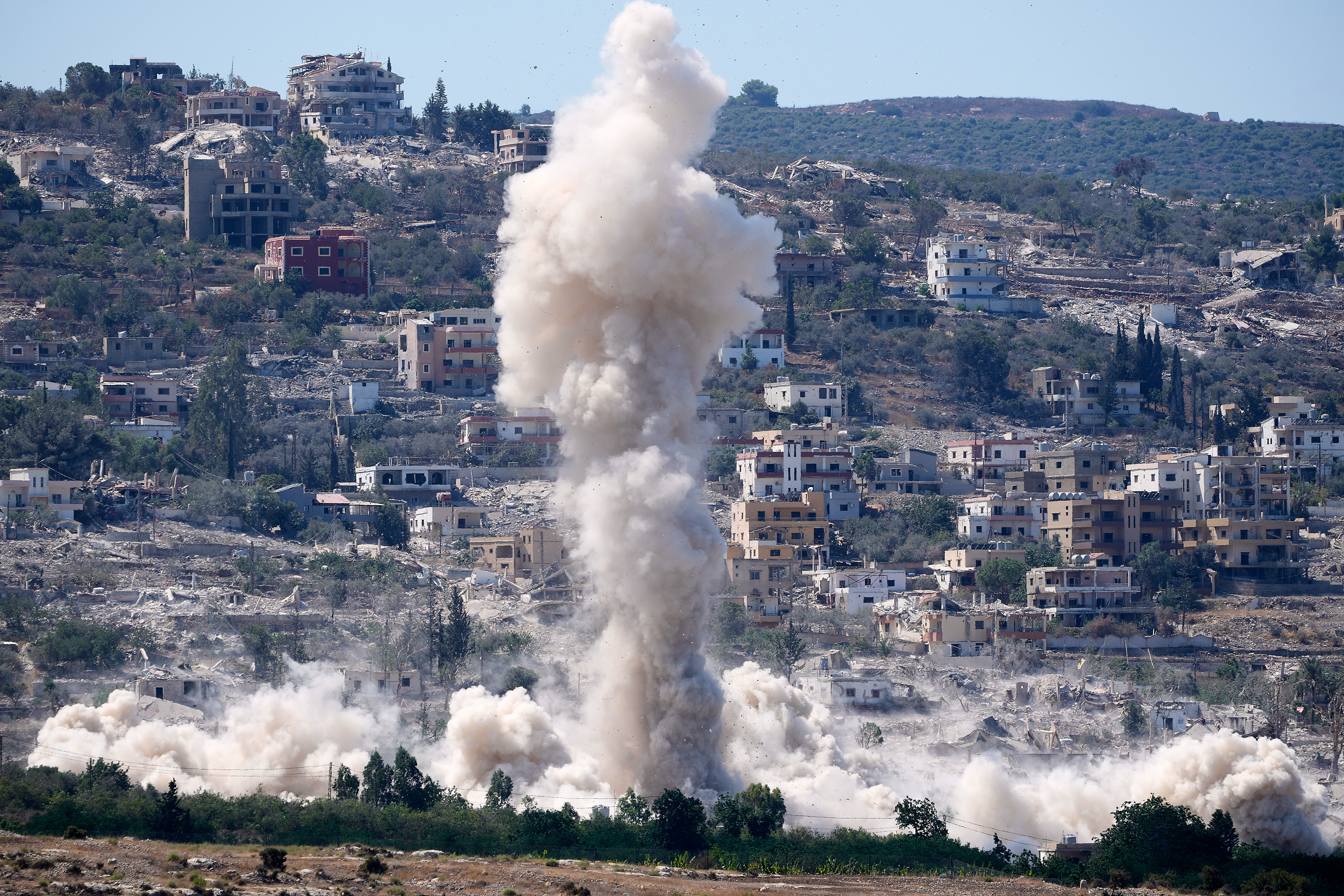 Blast shakes southern Lebanon as Israel destroys underground Hezbollah base