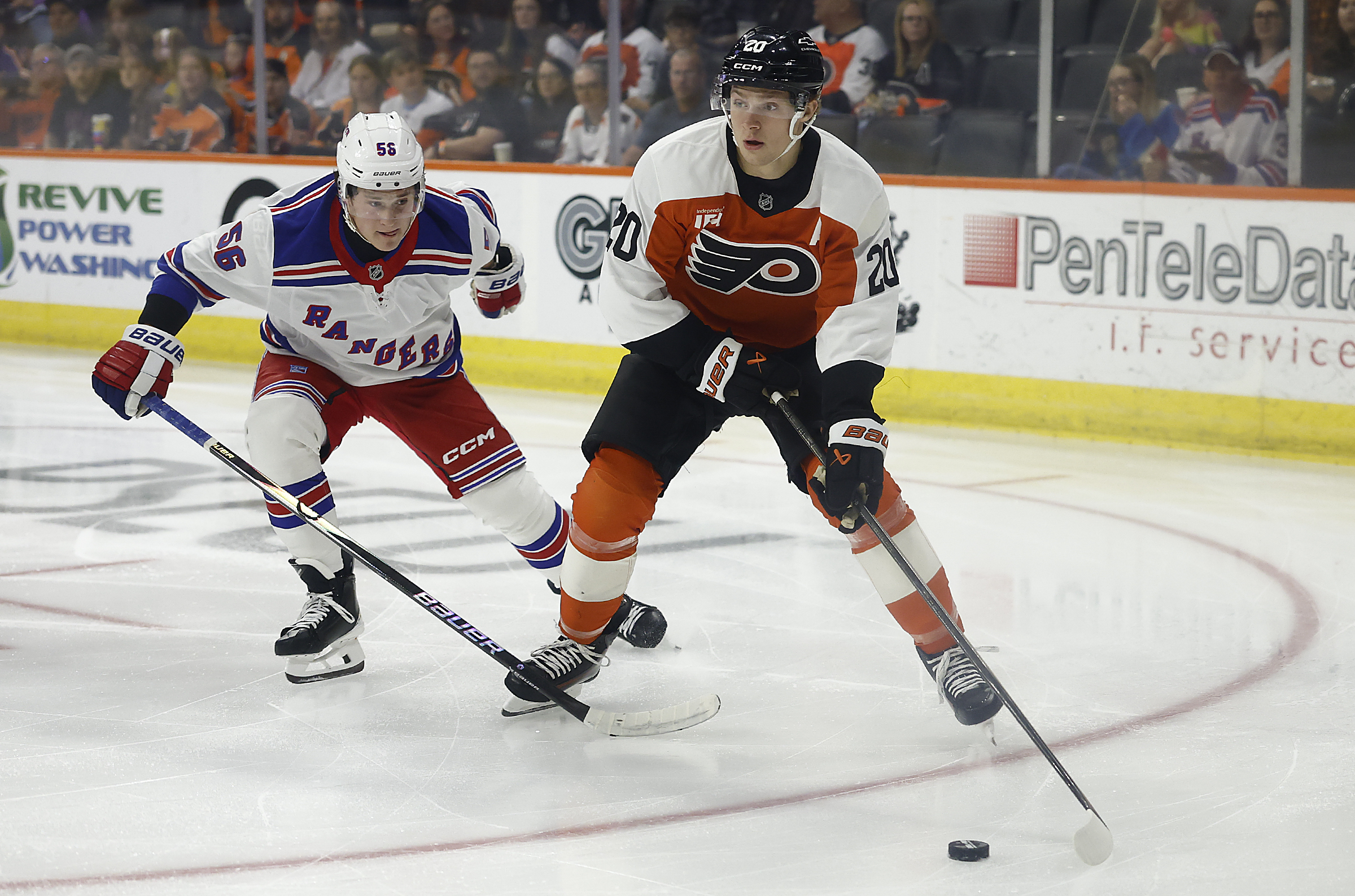 Denver Barkey’s speed, Alex Bump’s puck skills, and other takeaways from Flyers’ Rookie Series vs. Rangers