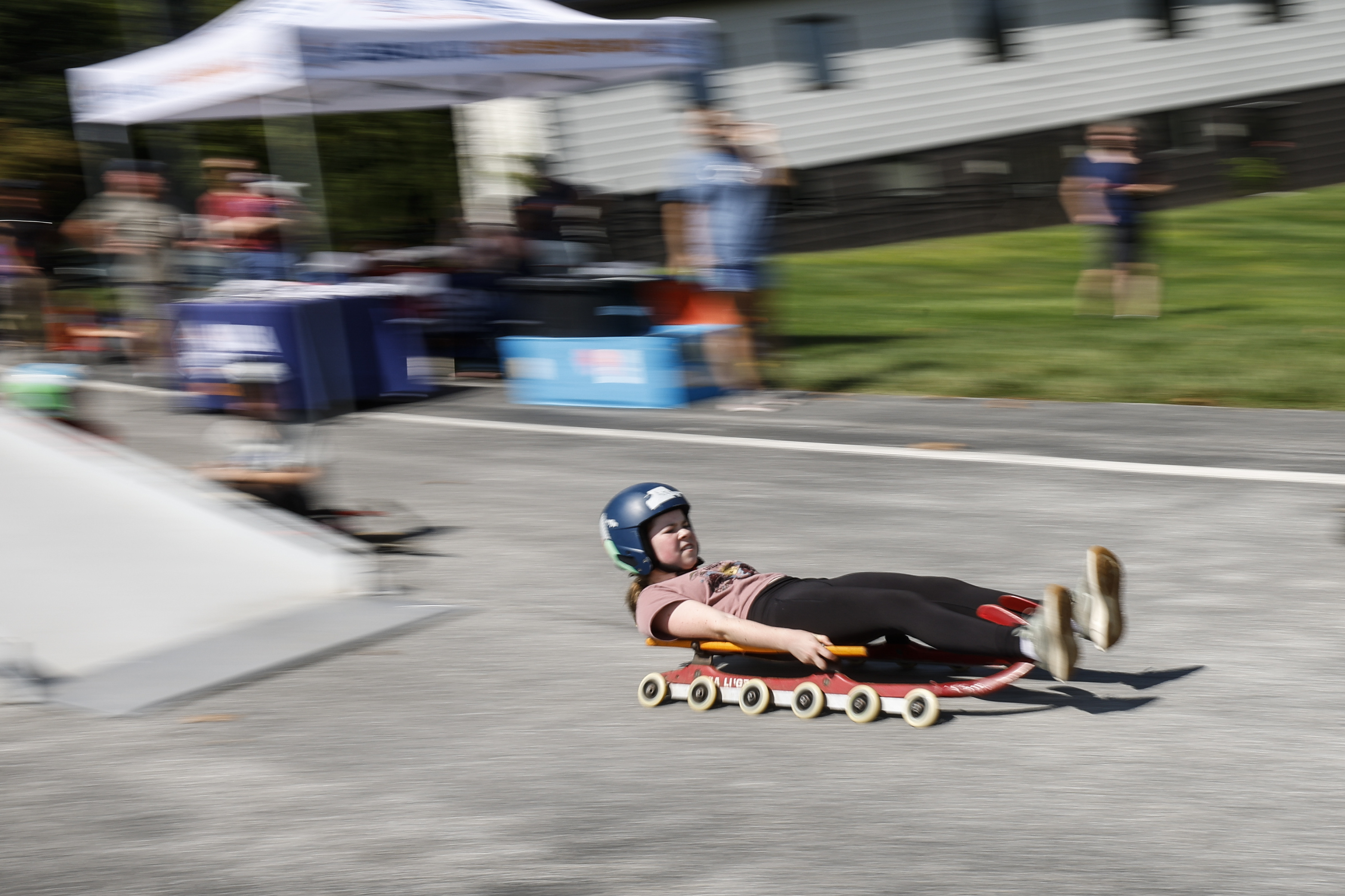 White Castle merch, a Malvern business park, and wheeled sleds: How USA Luge recruits the next generation in Pa.