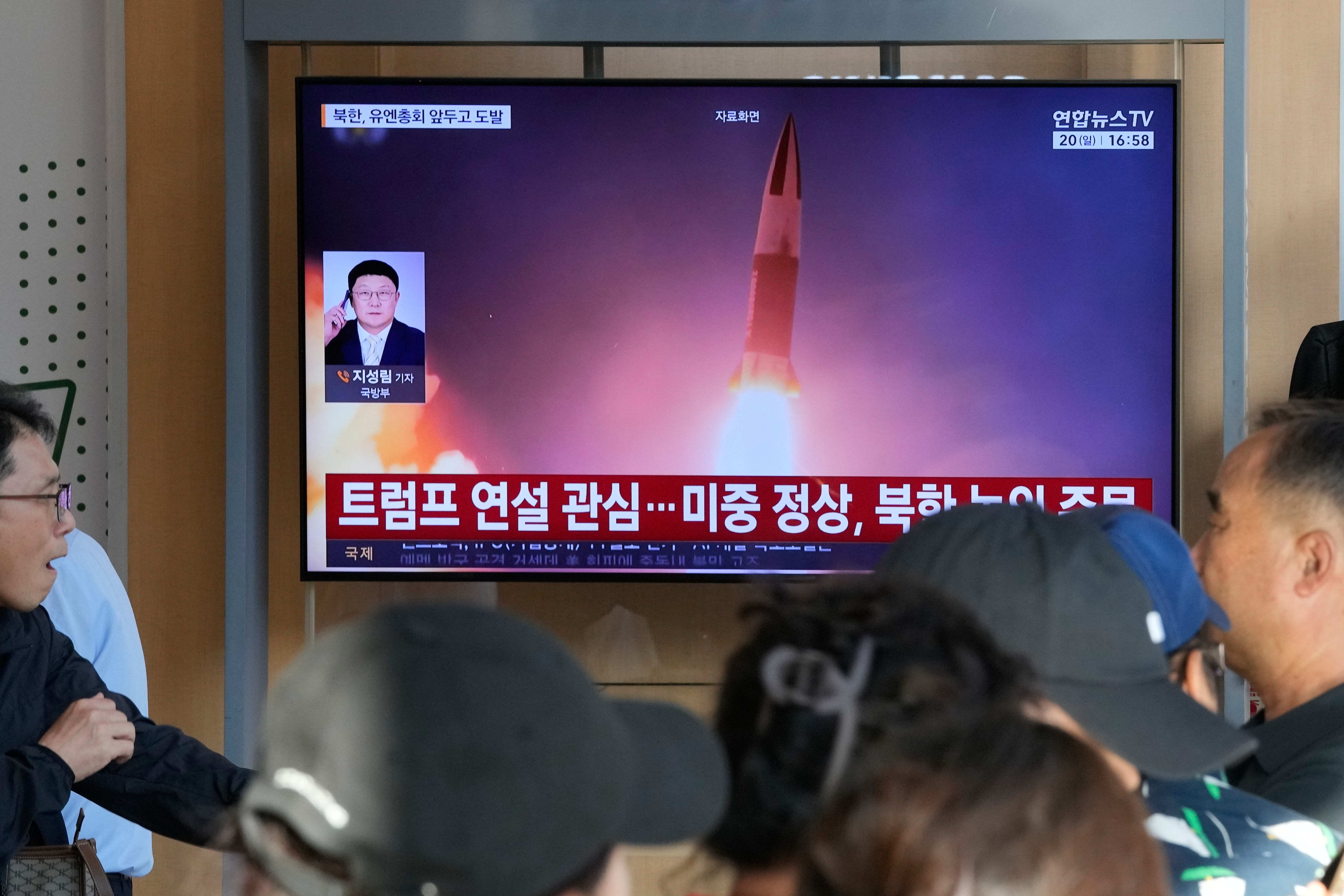 North Korea launches 2 ballistic missiles toward the sea and dials up pressure on the U.S.