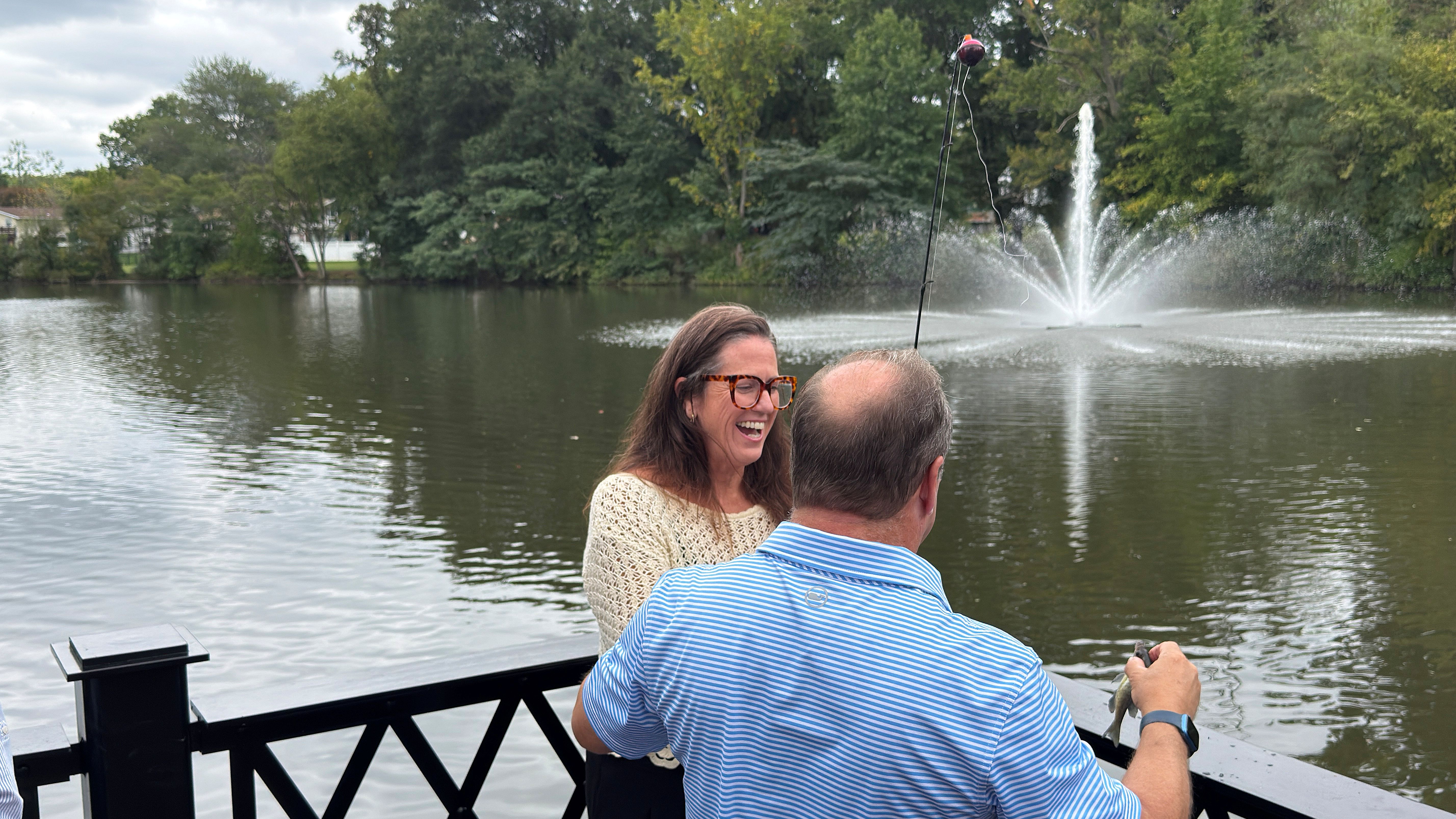 Seven new fishing piers are opening at Newton Lake Park in Camden County