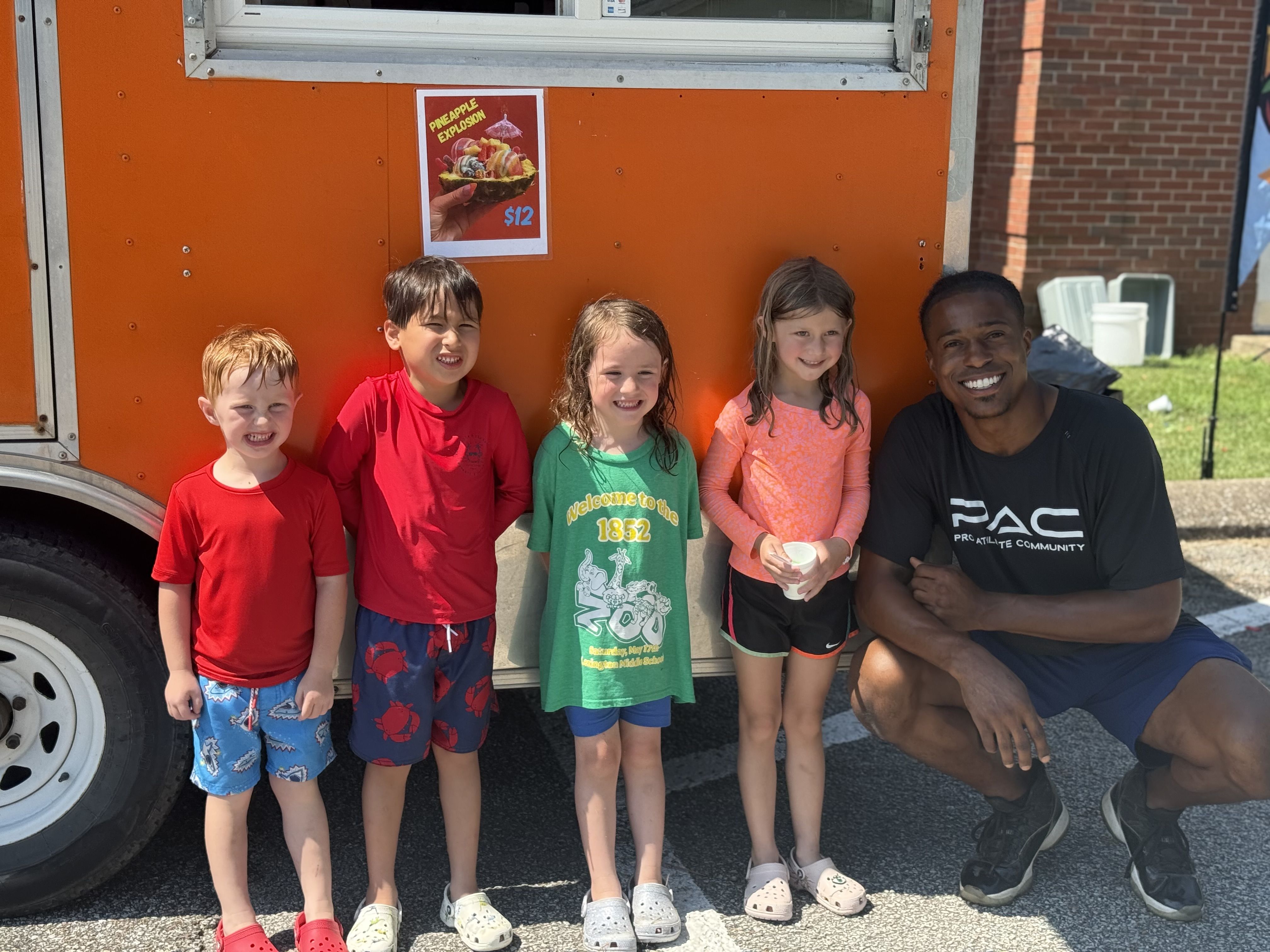 Avery Williamson (right) opened Tennessee Crush Water Ice in April 2025, starting in a Kroger parking lot.