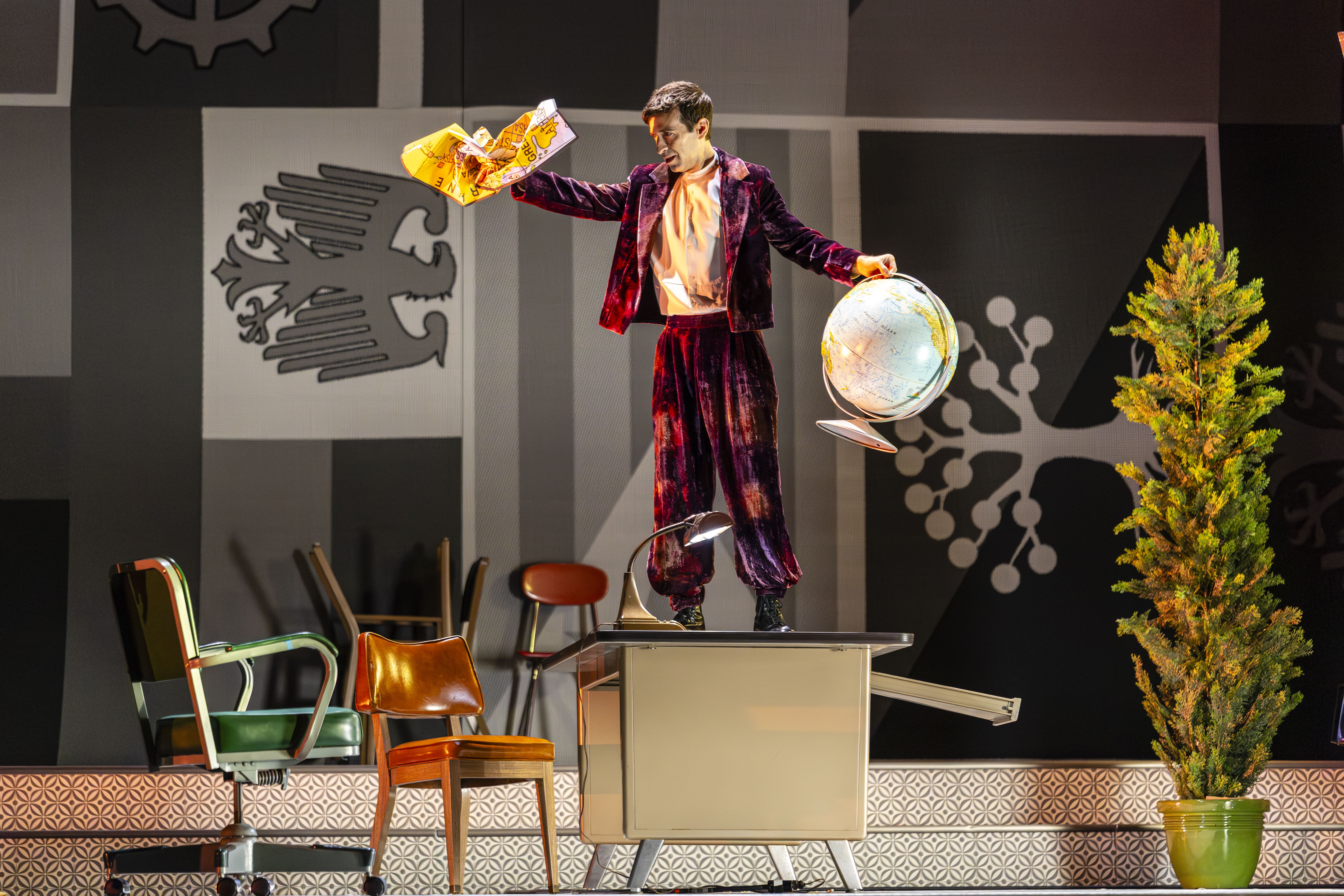 Anthony Roth Costanzo, countertenor, in Mozart's "Mitridate, re di Ponto" at the Academy of Music. The work opened Opera Philadelphia's 2026-27 season.