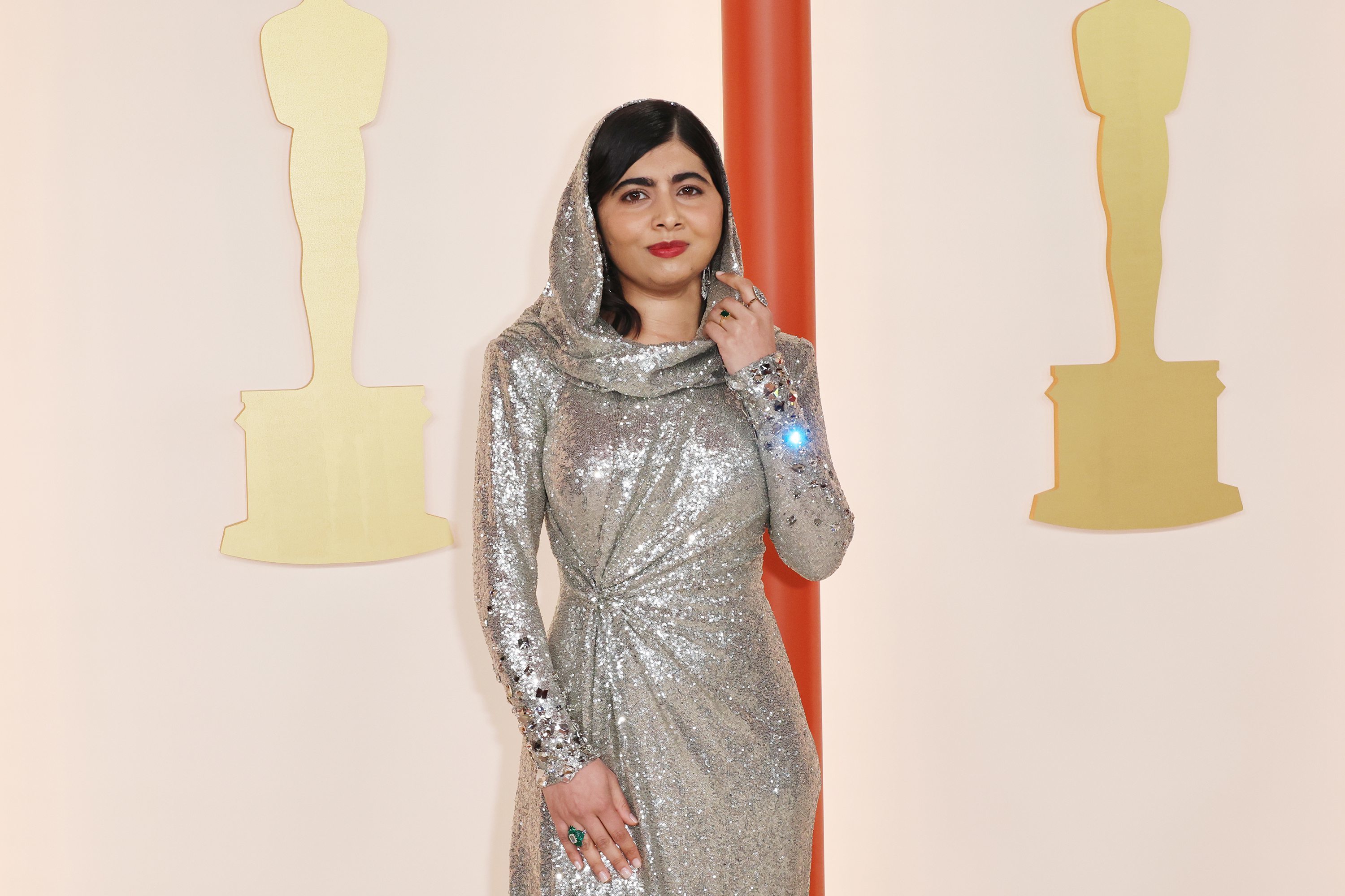 Nobel Peace Prize winner and Eagles fan Malala Yousafzai attends her first game