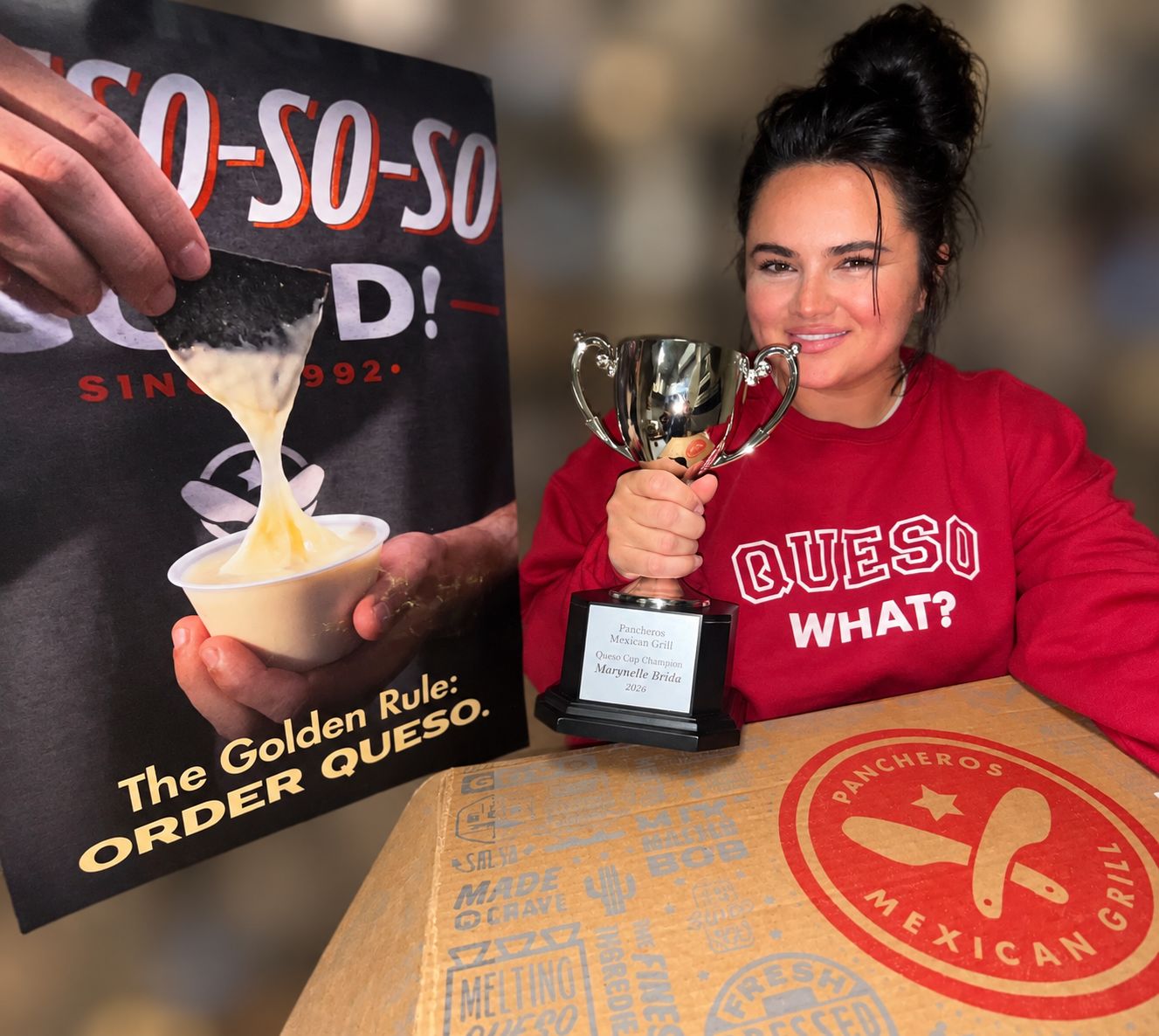 A Voorhees resident has been crowned Pancheros’ Queso Queen. She ordered queso 235 times in the past year.