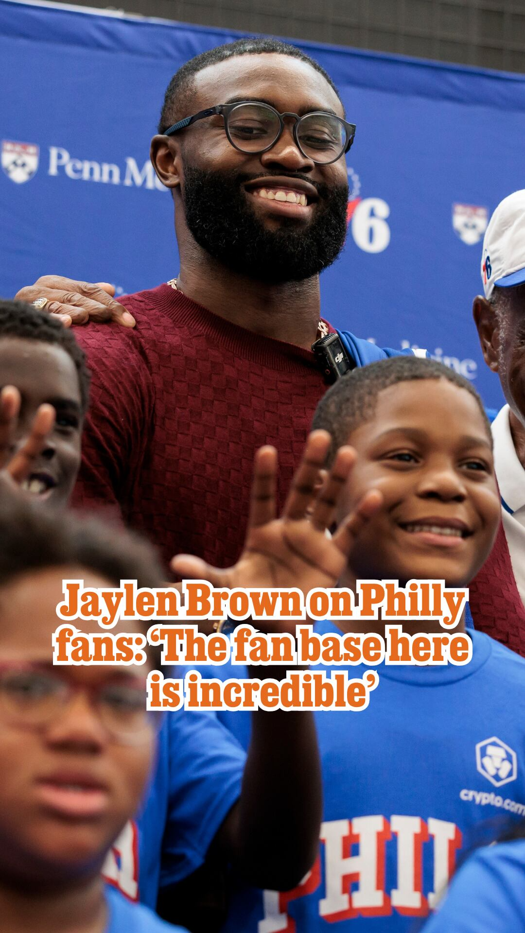 Jaylen Brown on Philly fans: 'The fan base here is incredible'