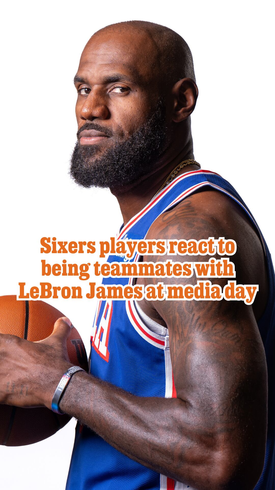 Sixers players react to being teammates with LeBron James at media day
