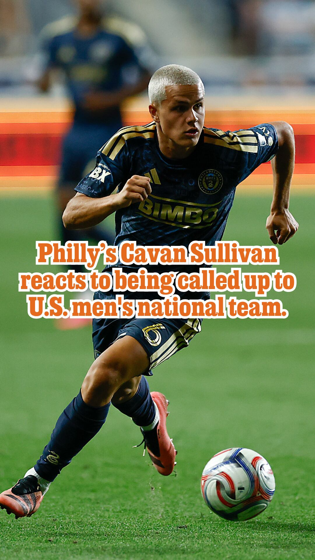 Philly's Cavan Sullivan reacts to being called up to U.S. men's national team.