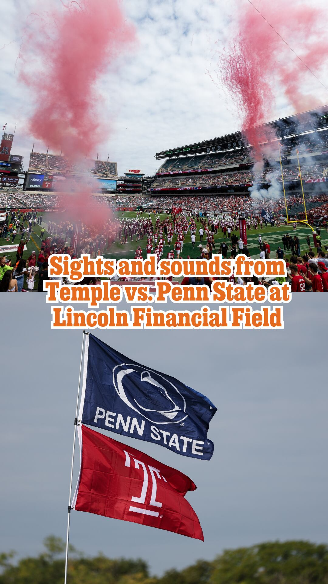 Sights and sounds from Temple vs. Penn State at the Linc