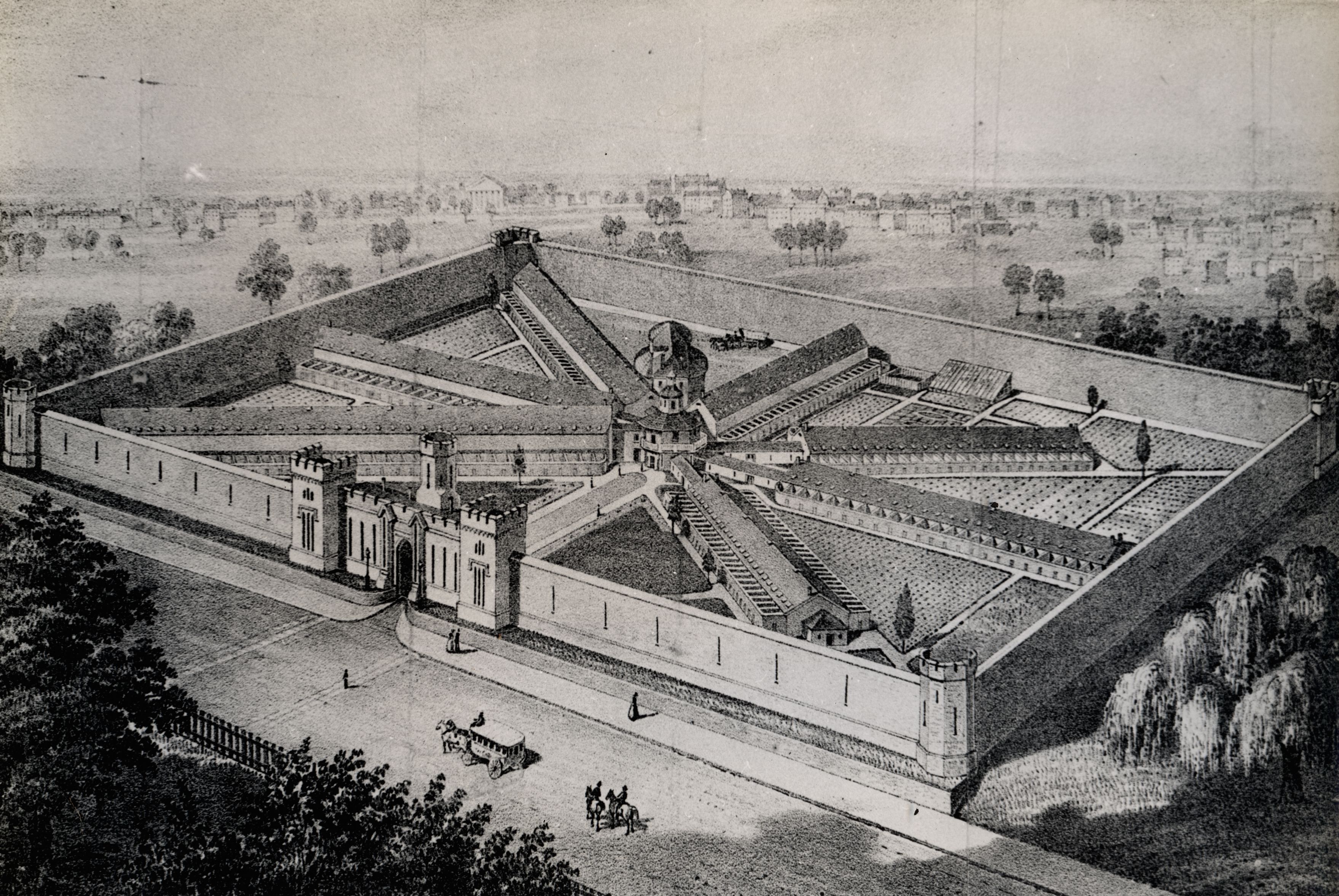 Eastern State Penitentiary stands as a somber reminder of America’s brutal carceral system