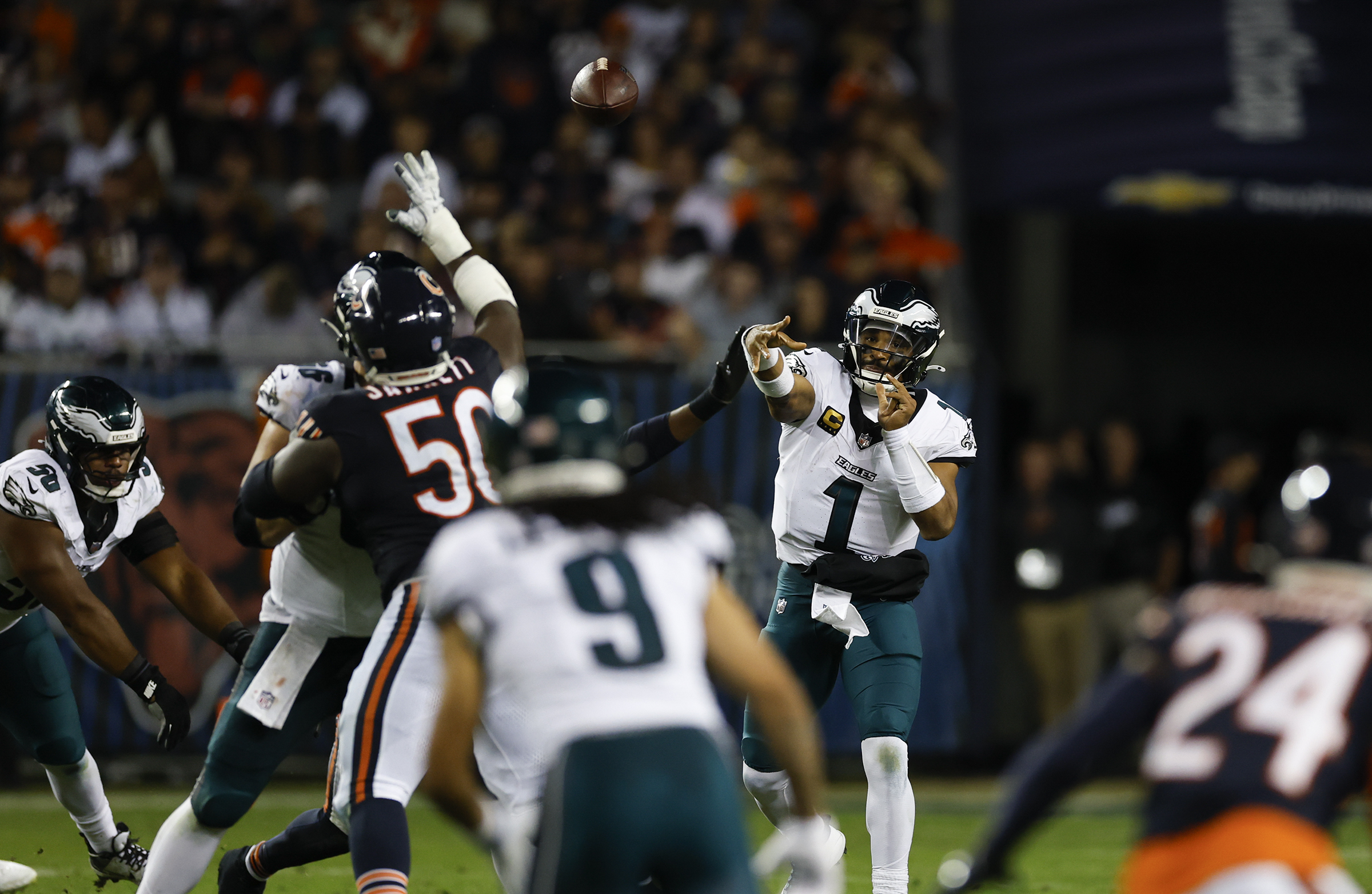 Jalen Hurts challenges Eagles to look inward following Monday’s loss to the Bears: ‘Who are we?’