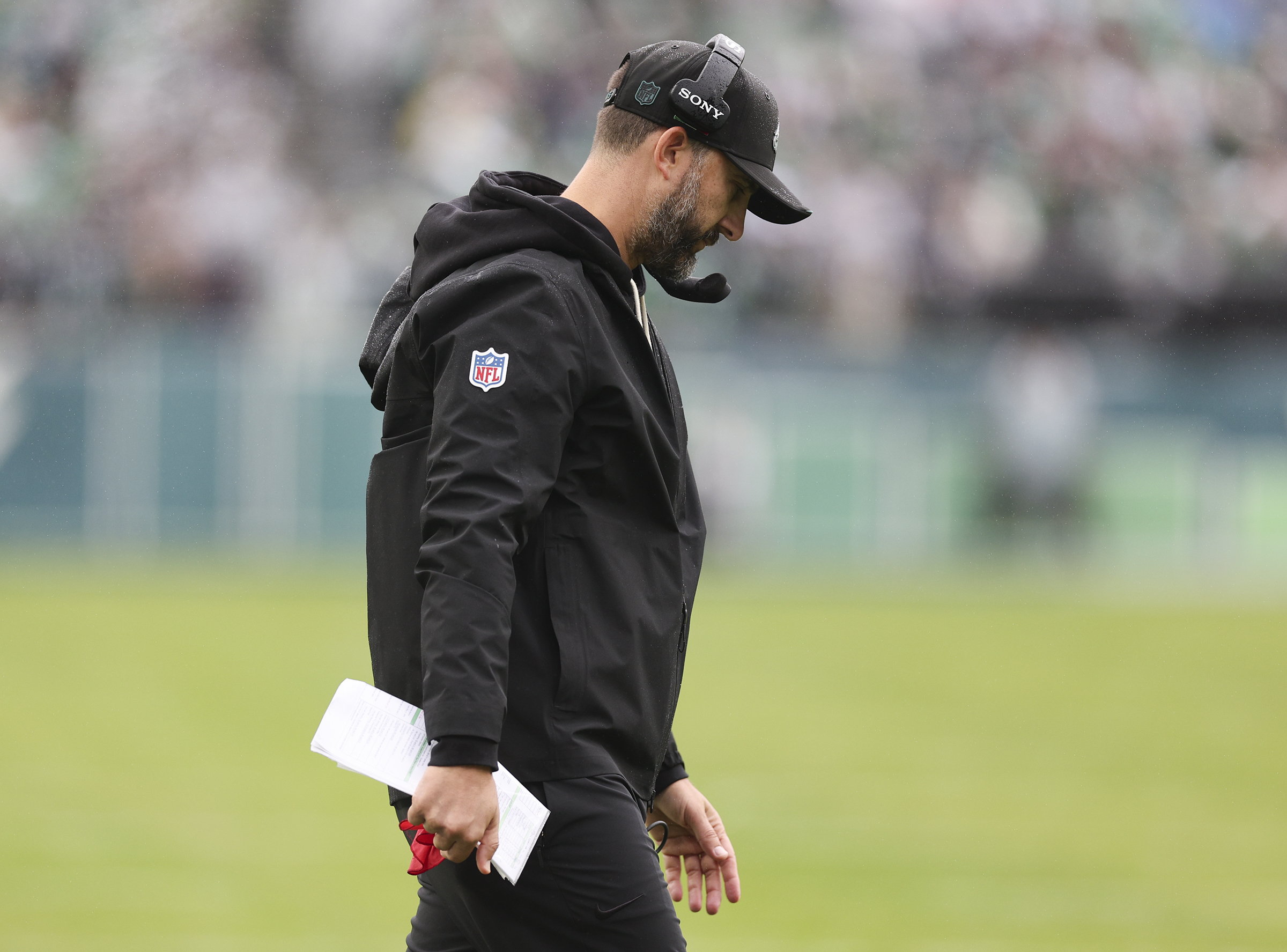 Eagles head coach Nick Sirianni went for it and failed on fourth down multiple times.