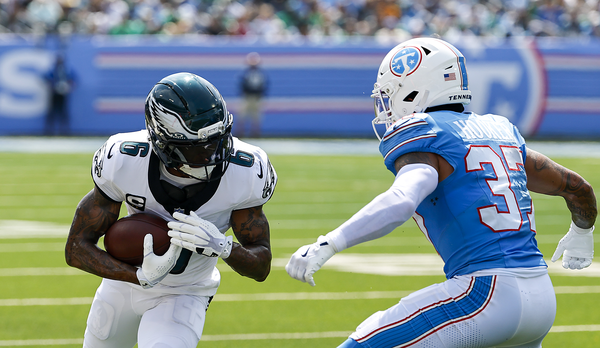 Eagles wide receiver DeVonta Smith out for Rams contest with hamstring injury, expected to miss multiple games