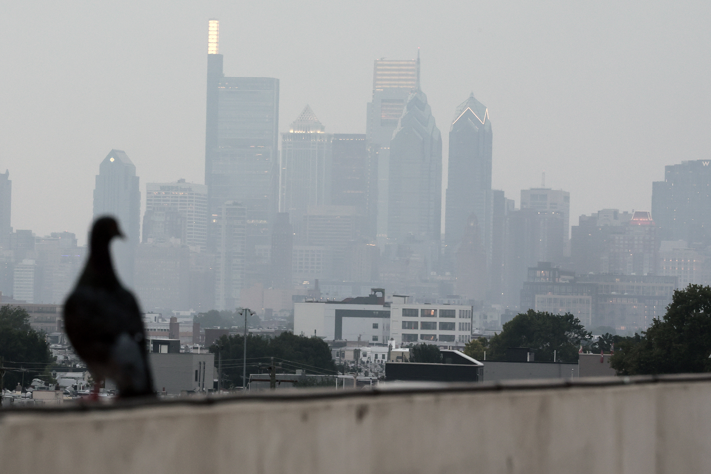 The lower 48 states just experienced their warmest summer on record, and smoke from wildfires — seen here in Center City in July — surged through towns and countryside alike, writes Elizabeth Eisenstadt Evans.