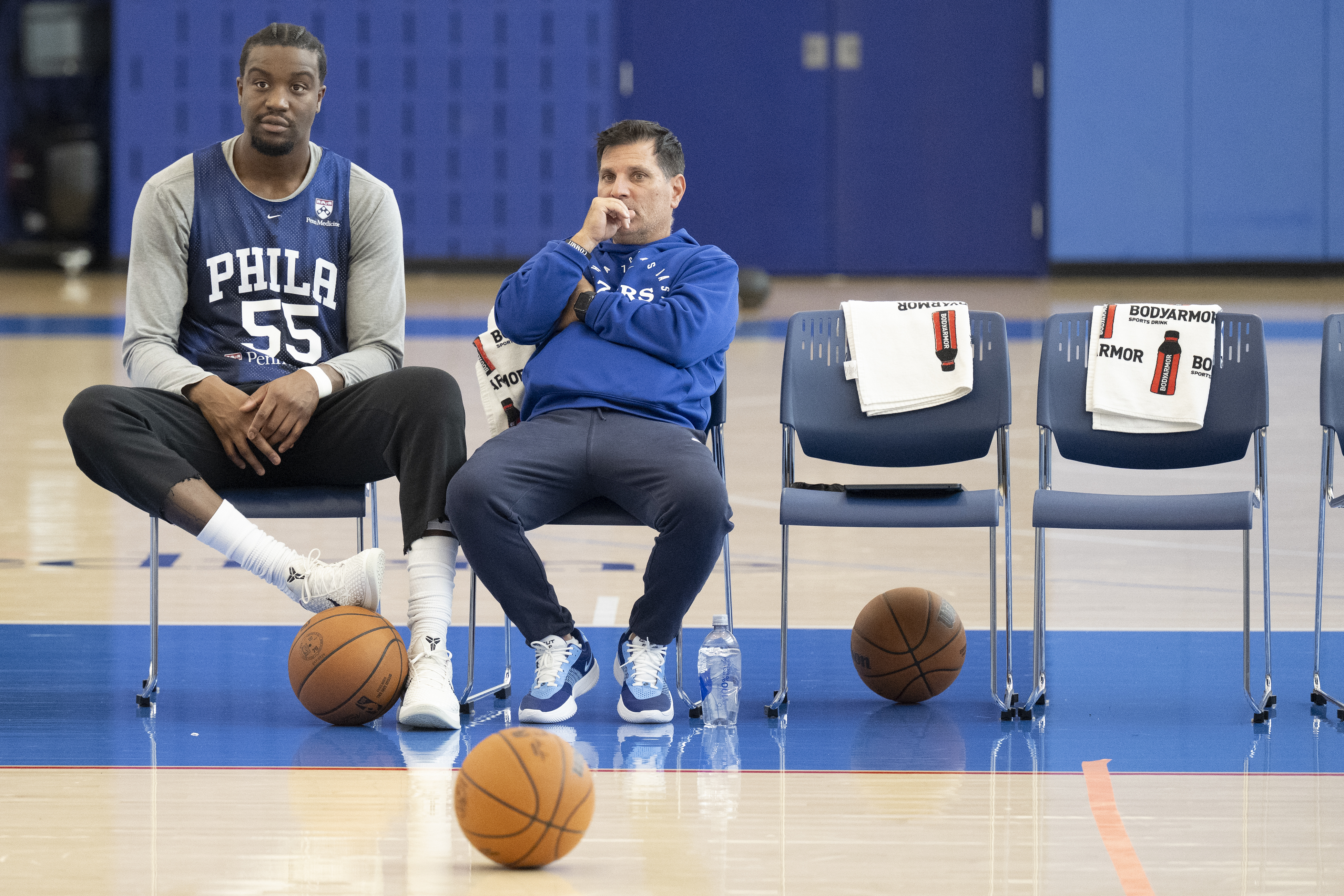 Adem Bona and Ariel Hukporti have battled since they were teenagers. Now, they are vying to be the Sixers’ backup center