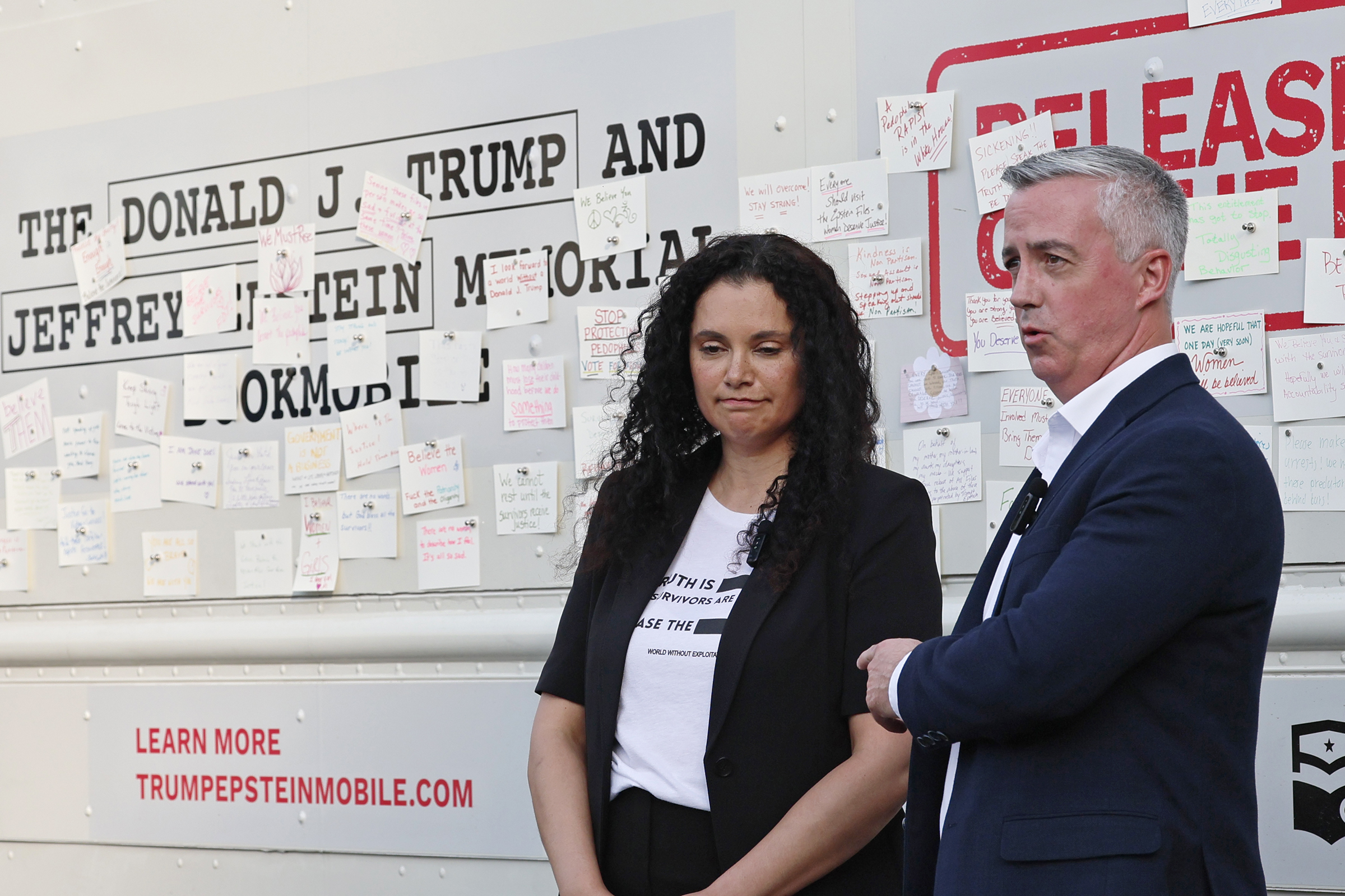 Epstein abuse survivor tours Bucks County and other Pa. swing districts as Democrats highlight Trump’s ties